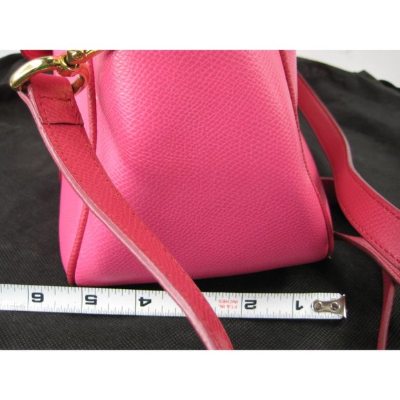 Vera Bradley Pink Leather Purse Adjustable Shoulder Strap Double Handles Spring - Picture 10 of 12